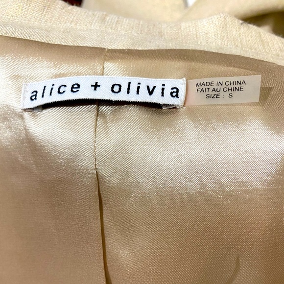 Alice+Olivia || Woman’s linen / cotton blend Blazer size Small - Picture 7 of 9